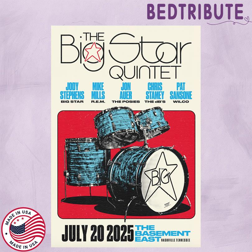 The Big Star Quintet Concert Event Nashville TN July 2025 Poster