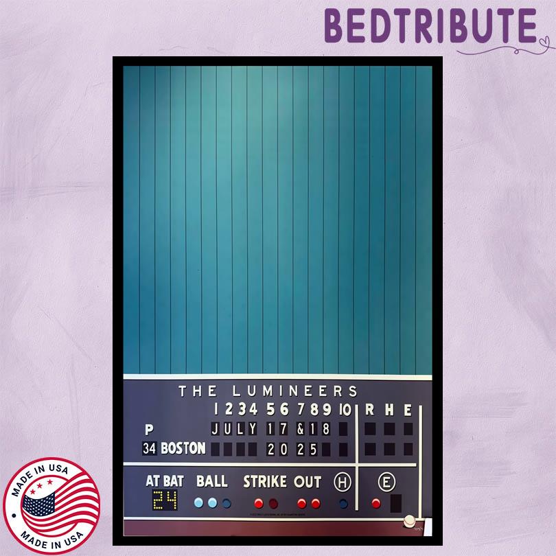 The Lumineers July 17 18 2025 Fenway Park Boston MA Poster