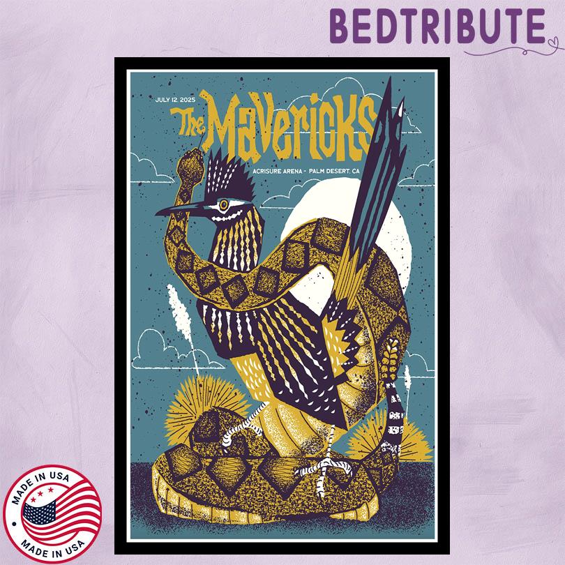 The Mavericks Concert Poster – July 12 2025 – Palm Desert California