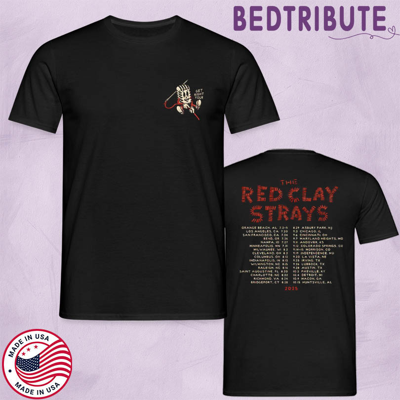 The Red Clay Strays The Get Right Tour Orange Beach Shirt