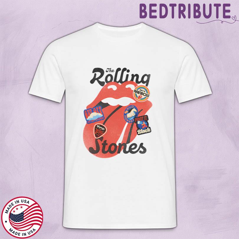 The Rolling Stones Stickered Tongue Tee