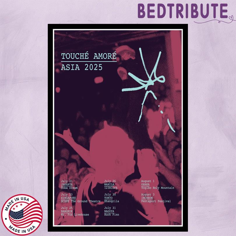 Touche Amore Asian 2025 Poster
