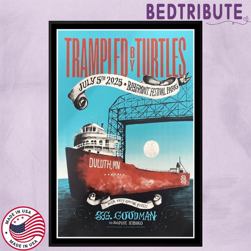 Trampled By Turtles July 5 2025 Bayfront Park Duluth, MN Poster