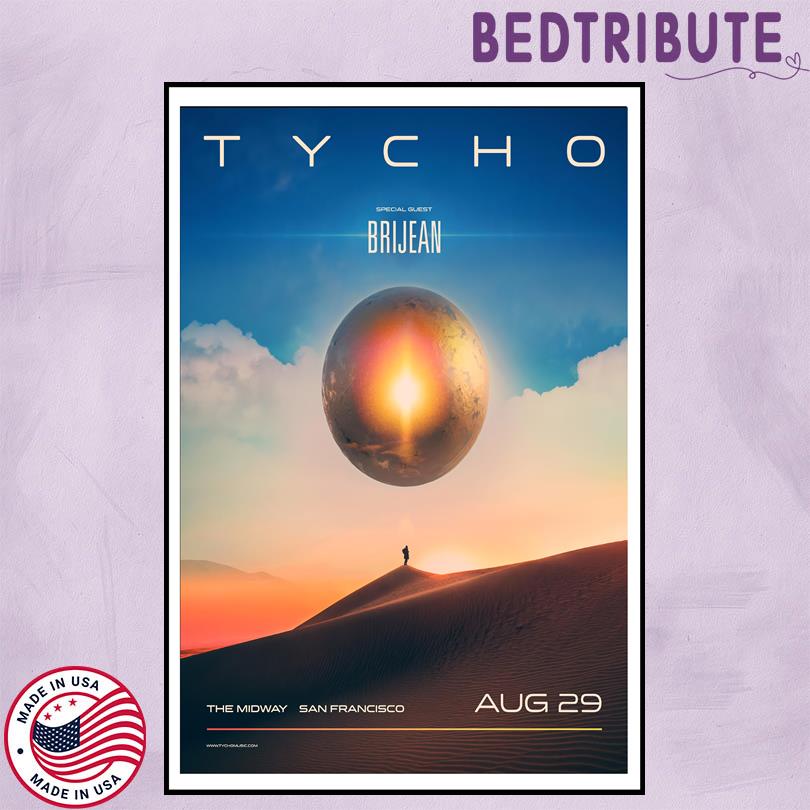 Tycho Concert Poster – Aug 29 2025 – San Francisco – The Midway