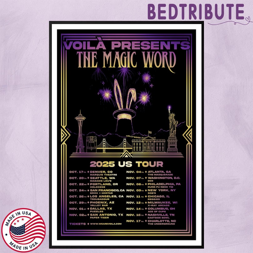 Voila Presents The Magic World 2025 US Tour Poster