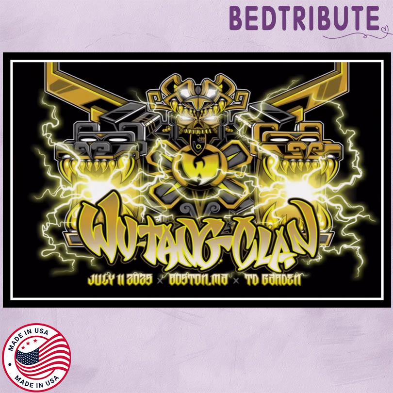 Wu Tang Clan 2025 Poster – TD Garden Boston July 11