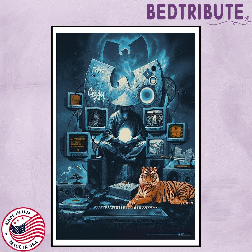 Wu-Tang Concert Poster – July 2025 – Columbus OH Venue Show