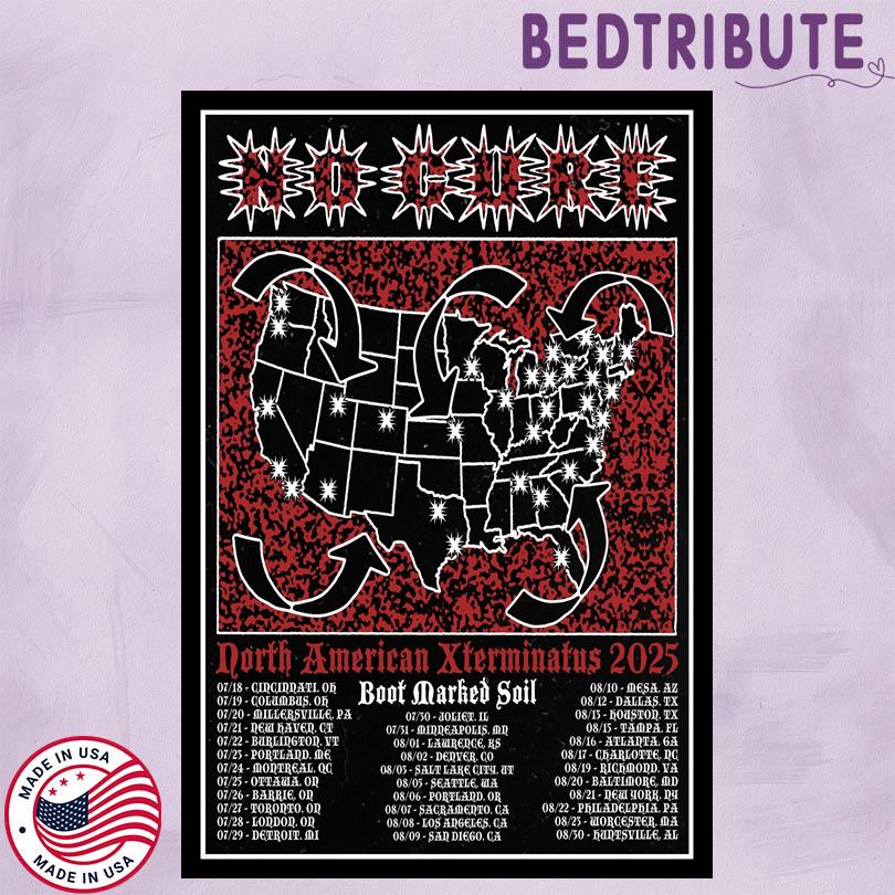 XXX Xtermina Tour Poster – NO CURE 2025 Merch Print
