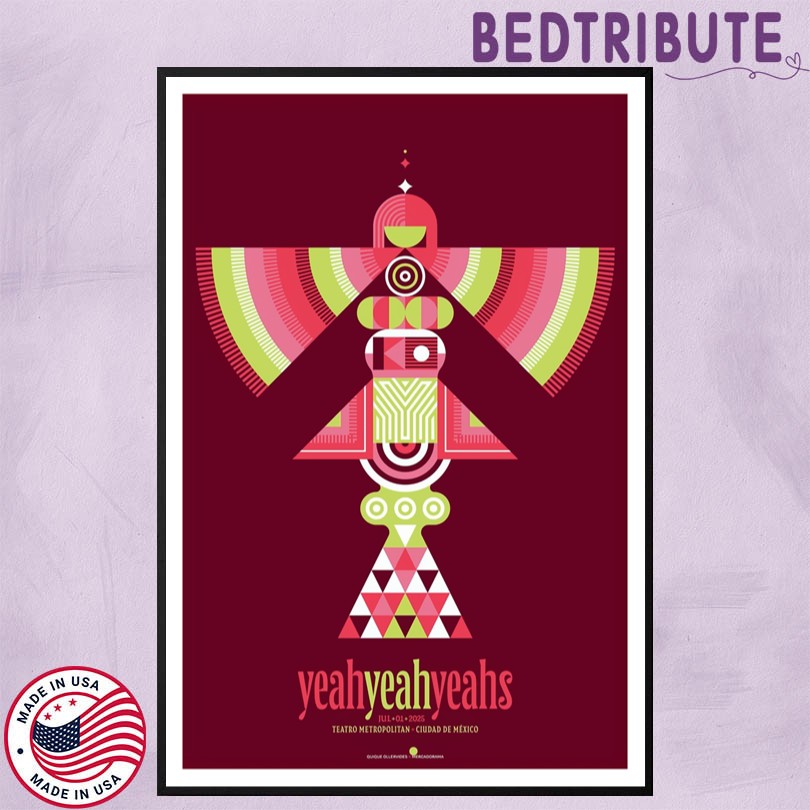 Yeah Yeah Yeahs Ciudad De Mexico Jul 1 2025 Tour Poster